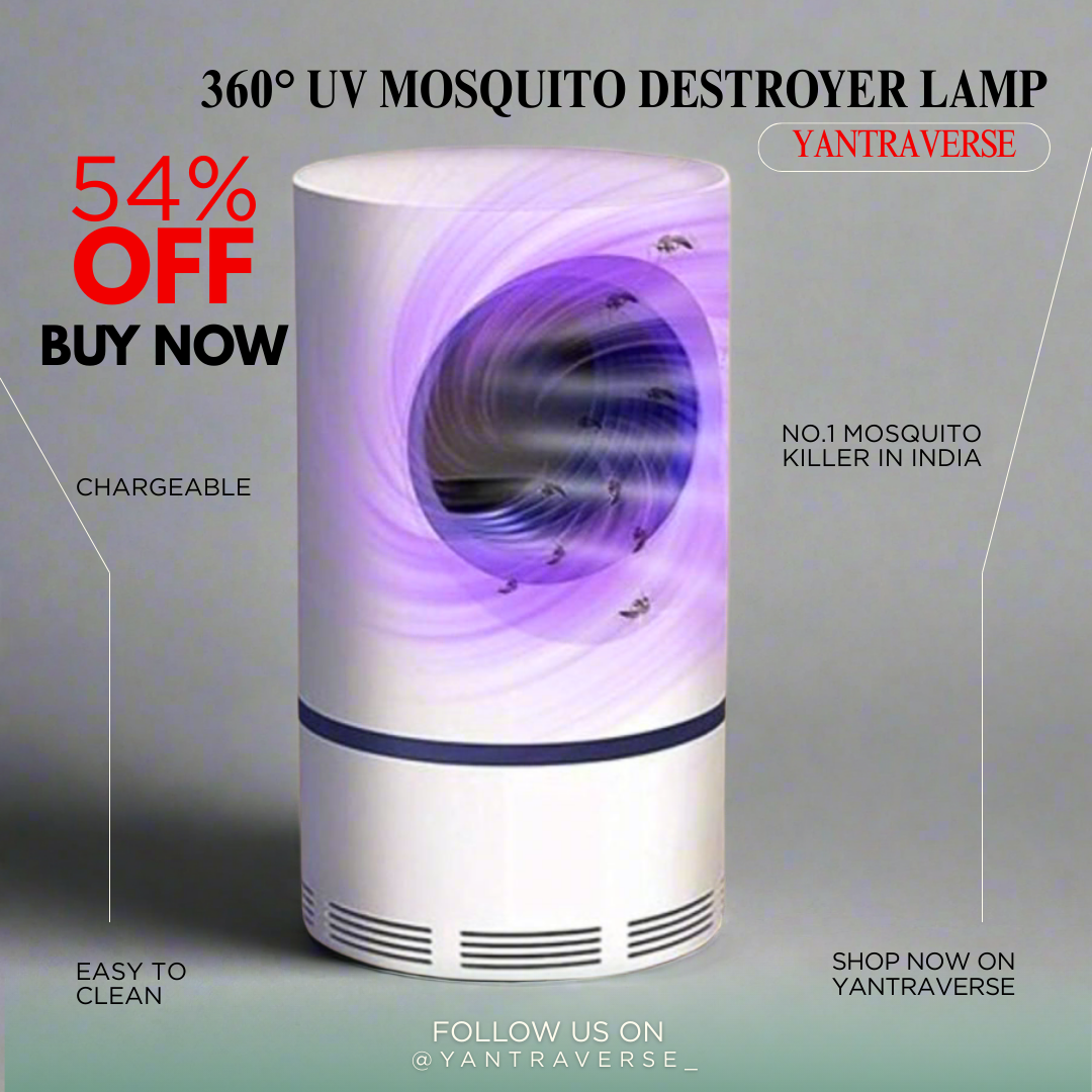 360° UV Mosquito Destroyer Lamp By YANTRAVERSE