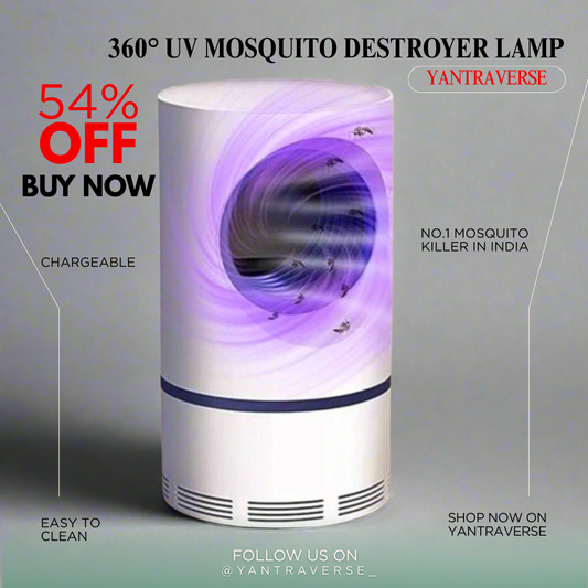 360° UV Mosquito Destroyer Lamp By YANTRAVERSE